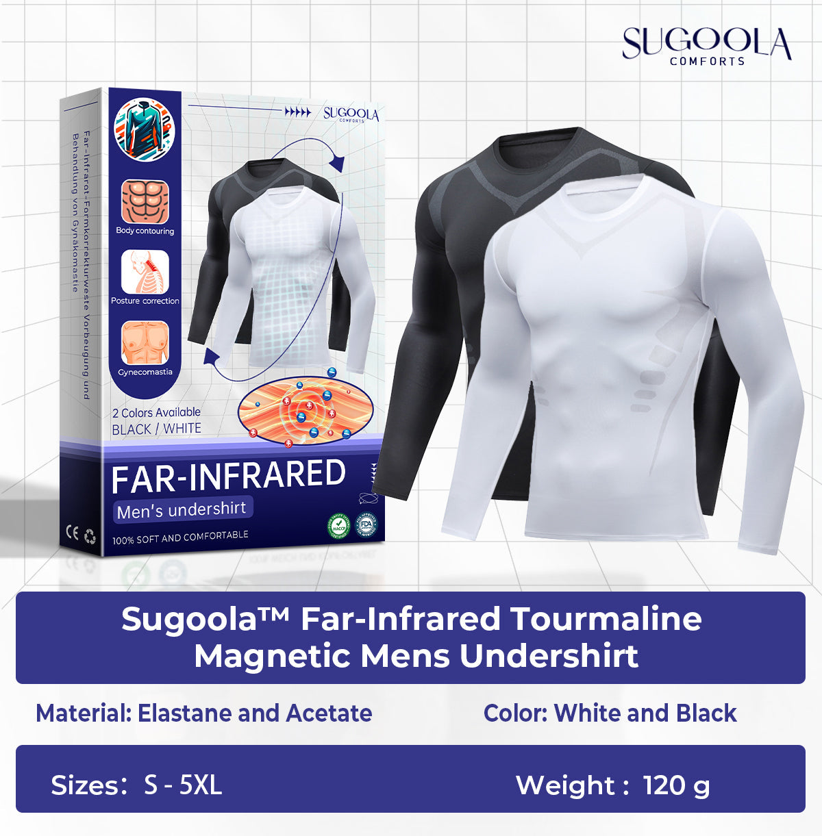 Sugoola™ infrardeče turmalinsko magnetno spodnje perilo za moške