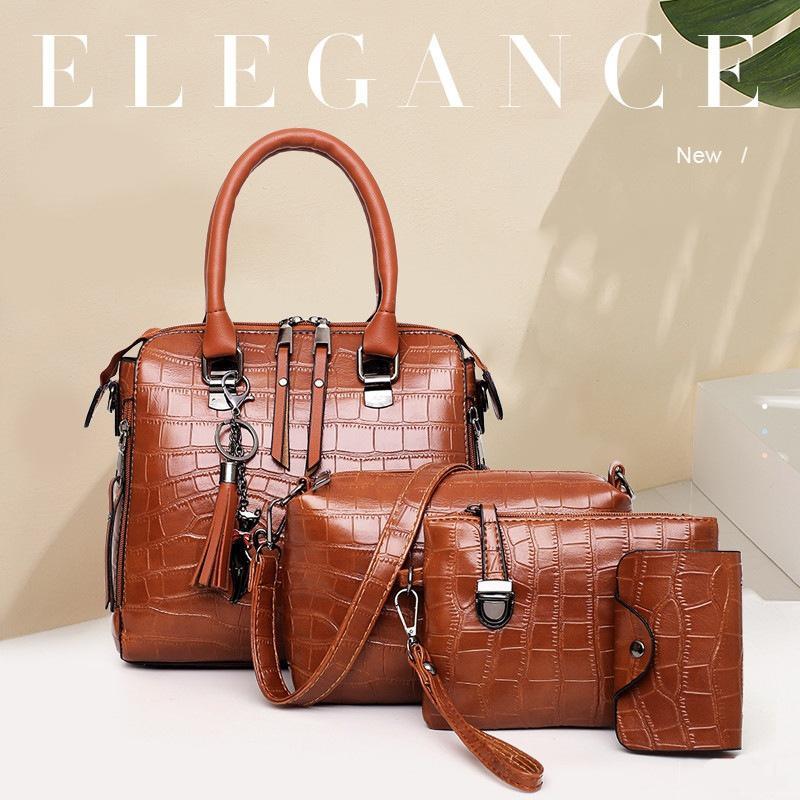🔥 Ekskluzivna ponudba za prodajo torbic (4 kosi/1 komplet) Elegantne usnjene torbice
