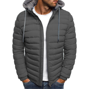Dvoslojna bombažna jakna s kapuco